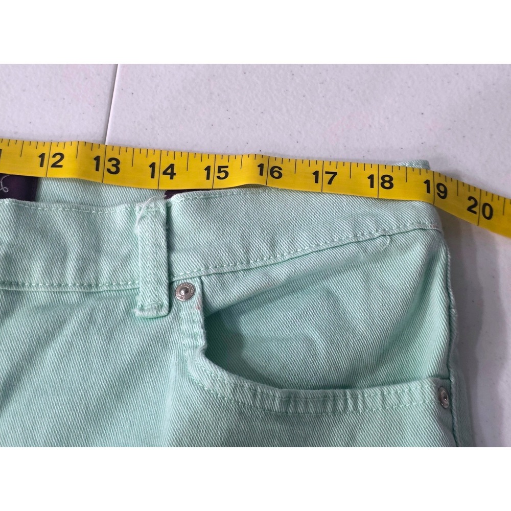 Gloria Vanderbilt Amanda Capri Mint Green Embroidered Pocket Jeans 16P Petite - Picture 4 of 9